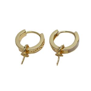 ต่างหูเงินแท้ S925 รูปตัวยู ผิวเรียบ พร้อมถาดเปล่าสำหรับใส่ไข่มุก 8-13 มม. อุปกรณ์ DIY สำหรับทำเครื่องประดับ 4365 - Product Image 5