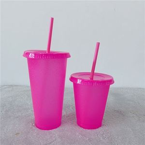 Nuevo - Vaso Tumbler Brillante de Gran Capacidad de 24 Onzas con Pajita de Plástico, Antiderrames, para Fiestas, Unisex - Product Image 1