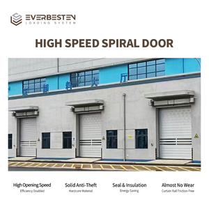 Porte Spirale en Alliage d'Aluminium Haute Vitesse <span class=keywords><strong>à</strong></span> Panneaux Transparents Robuste pour Usage Extérieur en Entrepôt - Offre Spéciale - Product Image 3