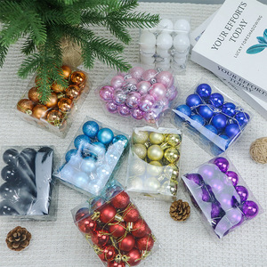 Bolas Decorativas Electrochapadas de 3cm para Navidad con Acabados Brillantes y Mate, Adornos Colgantes para Árbol de Navidad, Decoraciones para Fiestas y Festivales - Product Image 4