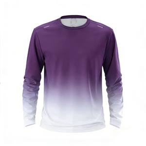 Camiseta de Manga Larga con Protección Solar UPF35+ y Protección UV, Color Degradado Personalizado, Secado Rápido, Transpirable, para Verano, Correr al Aire Libre, Venta al Por Mayor - Product Image 6
