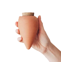4 Pièces Piques d'arrosage automatique en terre cuite pour plantes, Arroseur de vacances, Système d'irrigation écologique, Design européen, Durable pour le jardin