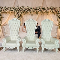 Venta Directa de Fábrica de Accesorios para Bodas, Silla de Estilo Europeo para Novios, Silla Real con Respaldo Alto para Hoteles, Clubes y Restaurantes