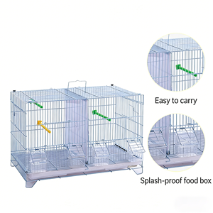 Taşınabilir Büyük Çift Bölmeli Kanarya Güvercin Kafesi Metal Kuş Kafesi Jaulas Para Pajaros Serçe Papağan Kafesi Küçük Üretim Kafesi - Product Image 4