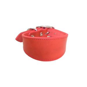 Collar Ancho ajustable agradable para perros, collares de cuello de cuero de vaca Real, correa para perros de razas grandes, Whippet, <span class=keywords><strong>Galgo</strong></span> <span class=keywords><strong>Italiano</strong></span> - Product Image 4