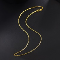 Fabricant de Bijoux en Or Vente en Gros, Collier en Or Jaune 18 Carats pour Femme, Longue Chaîne Croisée AU750