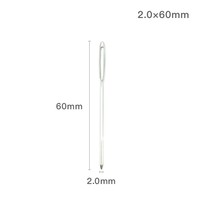 Vente en gros de mini kit de couture style simple Aiguilles à repriser en acier inoxydable avec grands yeux (5cm 6cm) pour tricoter à la maison