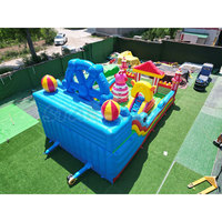 Château gonflable commercial géant, structure de jeu gonflable de carnaval, équipement d'amusement gonflable pas cher pour enfants