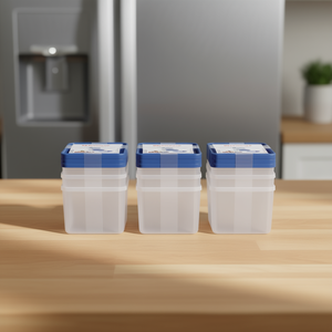 Westmark Freezer <b>Container</b> Trio Set 3 Pack Square <b>Food</b> <b>Storage</b> Deep Freeze Safe - Product Image 3