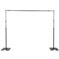 Rangka Penyangga Latar Belakang Studio Foto Double Crossbar