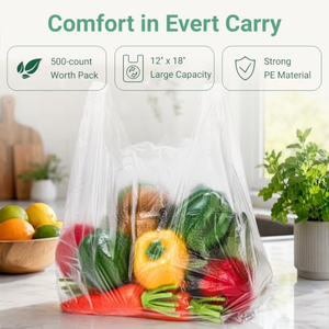 Sac de transport en plastique transparent de haute qualité pour légumes, chewing-gum, sushis, aliments pour animaux et conserves - Product Image 3