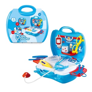 Kit médical de simulation portable pour enfants ensemble de jeu de médecin en plastique avec <span class=keywords><strong>jouet</strong></span> de <span class=keywords><strong>valise</strong></span> de stéthoscope pour le jeu de rôle éducatif des tout-petits - Product Image 4