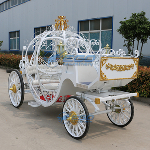 Carruaje de Cenicienta con Diseño de Calabaza, Último Modelo, Elegante, para Bodas, Color Personalizado, Estructura de Acero con Certificación CE, Gran Venta - Product Image 2