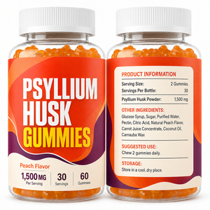Private <b>Label</b> Fully Customizable Psyllium Husk Gummy Candy 95%-99% Organic Seed Extract Dietary Fiber Digestive Health Immune - Product Image 6
