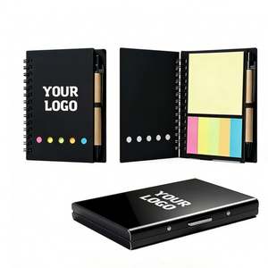 Wholesale Custom Logo <b>Sticky</b> <b>Note</b> Pen Kraft Paper Notebook Personalized Promotional Business Gift with <b>Sticky</b> Page Pad <b>Note</b> Book - Product Image 1