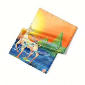 Pañuelos de Seda para Mujer, Elegantes Pañuelos de Cabeza de Seda, Pañuelo de Seda Personalizado con Diseño Único, Adecuado para Conjuntos a Juego de Madre e Hija - Product Image 5