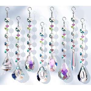 <strong>Octagonal</strong> Bead Crystal Ball Lighting Pendant Sun Catcher <strong>Prism</strong> Ball rainbow Maker Garden Decoration Crystal Craft - Product Image 1