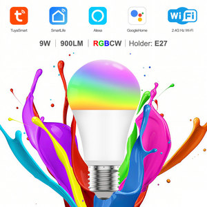 Tuya หลอดไฟ <span class=keywords><strong>LED</strong></span> Wi-Fi อัจฉริยะ E27 <span class=keywords><strong>9W</strong></span> 900LM rgbcw หลอดไฟหรี่แสงได้ขนาดเล็ก AC 85-265V ทำงานร่วมกับ Alexa Google Home สำหรับ PST-WFA19ในบ้าน - Product Image 3