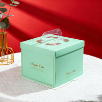 Boîte à tranches de gâteau mousse aux myrtilles personnalisable en papier couché biodégradable et recyclable avec laminage mat, épaisseur 2 mm, vente en gros