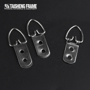 Herrajes Resistentes para Marcos <span class=keywords><strong>de</strong></span> <span class=keywords><strong>Fotos</strong></span>, Gancho <span class=keywords><strong>de</strong></span> Metal Plateado con Doble Orificio, Anillo en D para Colgar Cuadros, Decoración <span class=keywords><strong>de</strong></span> Pared, Arte - Product Image 6
