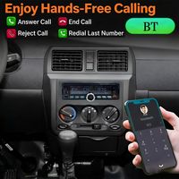 Amplificateur stéréo haute fidélité, lecteur MP3 de voiture à grand écran avec transmetteur USB/FM, télécommande et garantie d'un an
