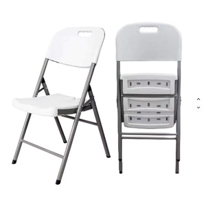 Sillas Plegables de Plástico Blancas, Modernas, Resistentes, Económicas, Portátiles y Sencillas para Eventos y Fiestas, Venta al Por Mayor - Product Image 5