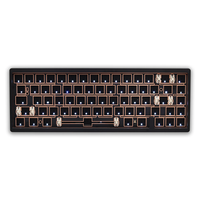 Clavier mécanique Weikav Lucky 65 V2 sans fil 2,4 GHz USB-C 65 % tout en aluminium RGB Hot Swap QMK/VIA Gasket Bare Metal Kit inclinaison réglable
