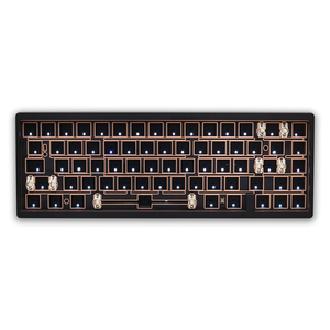 Weikav Lucky 65 V2 Mechanical 2.4GHz Wireless <b>USB</b>-C 65% All Aluminum RGB Hot Swap QMK/VIA Gasket Bare Metal Kit Adjustable Tilt - Product Image 2