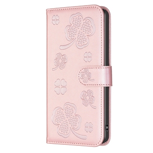 Étui de couverture de fleur imprimé trèfle de mode pour <span class=keywords><strong>Samsung</strong></span> A36/A56/A06/A16/A26/A55/S24FE/S25 Ultra avec béquille - Product Image 3