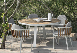 Ensemble de canapés d'extérieur modernes de luxe en teck pour patio, jardin, villa, terrasse, hôtel, modèle Lt-gs42 - Product Image 6