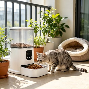 High Grade <b>Automatic</b> Pet Feeder Automatischer Futterspender WiFi Connected Smart Pet Feeder Waterproof Pet Food <b>Dispenser</b> Pet Bo - Product Image 1