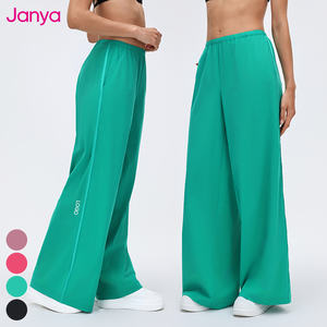 Pantalon de sport Janya léger, respirant, ample et décontracté, coupe droite, jambe large, <span class=keywords><strong>taille</strong></span> <span class=keywords><strong>haute</strong></span> élastique pour femme - Product Image 1