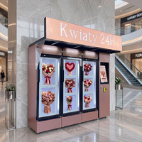 Distributeur automatique de luxe personnalisé pour fleurs et gâteaux, fonctionnement automatisé 24h/24 et 7j/7, distributeur automatique de fleurs pour l'extension d'entreprise