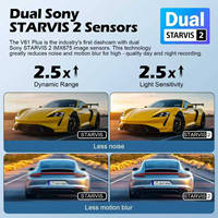 Cámara para Auto con Grabación en Bucle 4K Delantera y 1080P Trasera, Pantalla IPS, DVR con WIFI 5.8G, GPS y Supercondensador Integrado