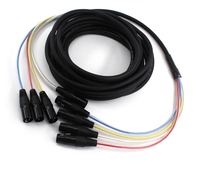 Câble XLR blindé 4 8 canaux XLR mâle vers XLR femelle câble serpent cordon 1m 2m 3m pour Microphone