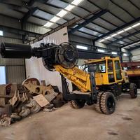 Foreuse rotative sur roues de 20 m pour la construction de pieux résidentiels, à fonctionnement flexible