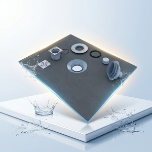 Receveur de douche LUX XPS - Design européen, construction en polystyrène/céramique/fibre de verre, garantie 5 ans+, haute résistance à la compression - Product Image 1