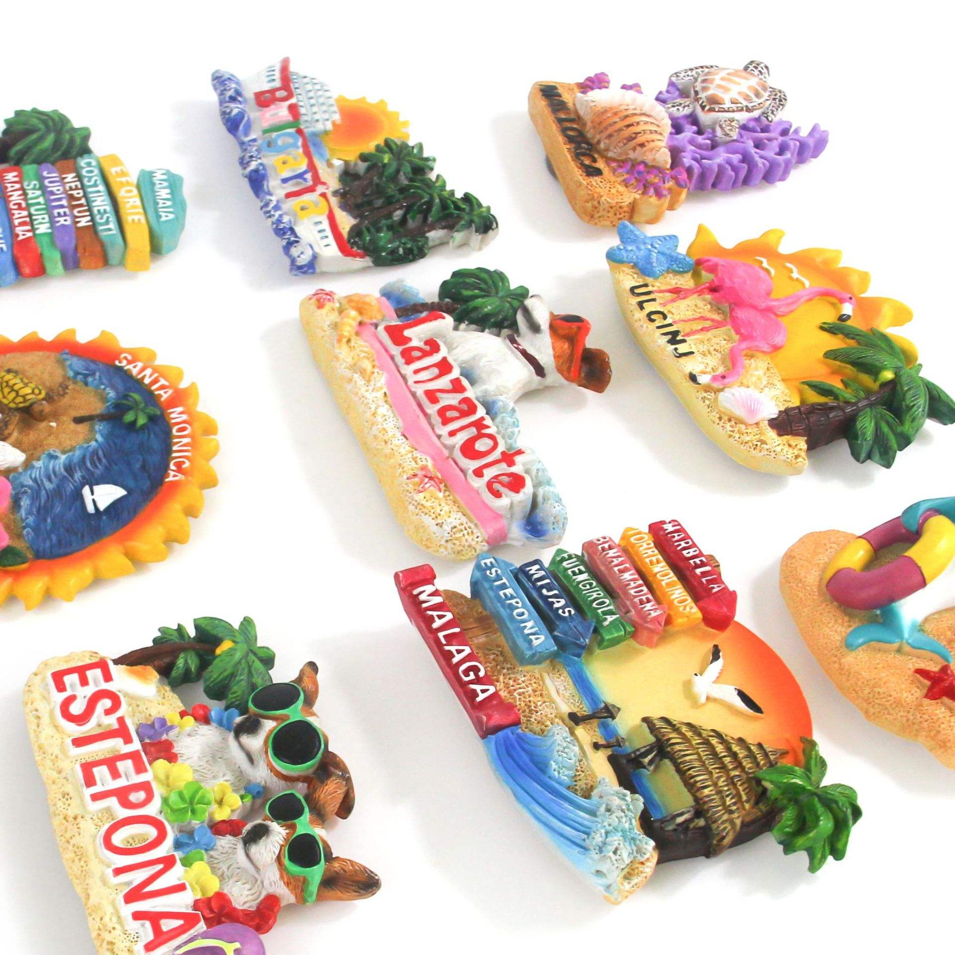 Aimants de réfrigérateur en résine personnalisés