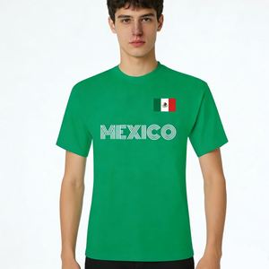 Camiseta Deportiva Transpirable, Ecológica y de Secado Rápido para Hombre, Personalizada con el Logotipo de la Copa Mundial de Fútbol México, Souvenir Nacional - Product Image 4