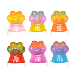 Venta al por mayor: Encanto de resina ecológico con diseño de pata de gato 3D luminosa degradada estilo hada para decoración de jardín DIY y caja de joyas - Product Image 6