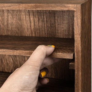 Étagères murales en bois design pour objets de collection - figurines, verres à liqueur, boîtes à épices, cosmétiques ou parfums - Product Image 3