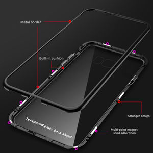 Coque pour téléphone XIAOMI <span class=keywords><strong>MI</strong></span> à fermeture magnétique 360, étui en verre trempé - Product Image 3