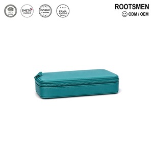 Estuche de cuero duradero para cosméticos, personalización ODM OEM, bolsa de maquillaje con cremallera de moda BSCI, bolsa de almacenamiento con etiqueta colgante - Product Image 1
