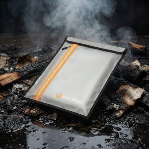 Sac à documents ignifuge à deux poches amélioré, organisateur <span class=keywords><strong>de</strong></span> rangement pour documents importants, coffre-fort pour objets <span class=keywords><strong>de</strong></span> valeur, documents légaux - Product Image 6