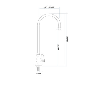 Grifo de Ablución de Sobremesa, Cuerpo de Latón, Acabado Cromado, Control Manual, Temperatura Única, Accesorios de Baño - Product Image 2