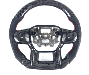 Personalización de Fibra de Carbono para Volante de Ford Focus 2019 2022 <span class=keywords><strong>2222</strong></span> MK4 ST <span class=keywords><strong>RS</strong></span> Carnival MK8 EDGE Explore Kuga Bronco - Product Image 4