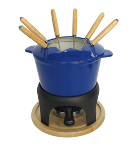 Juego <span class=keywords><strong>de</strong></span> <span class=keywords><strong>Fondue</strong></span> <span class=keywords><strong>de</strong></span> Hierro Fundido Esmaltado a Precio <span class=keywords><strong>de</strong></span> Mayoreo, Olla para <span class=keywords><strong>Fondue</strong></span> <span class=keywords><strong>de</strong></span> Queso y <span class=keywords><strong>Chocolate</strong></span> con Tenedores para el Hogar y Restaurantes, con OEM y ODM - Product Image 2