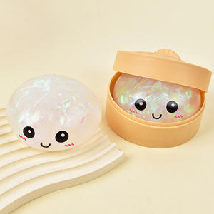 Gliway Cute Steamed Dumpling Mochi Stress Relief <b>Toys</b> Glitter <b>Sensory</b> Balls <b>Baby</b> Gift Kit <b>for</b> 0-24 Months - Product Image 5