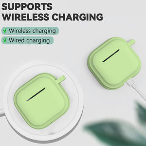 Para <span class=keywords><strong>AirPods</strong></span> 4 Gen Funda de silicona Funda protectora contra caídas Funda protectora de <span class=keywords><strong>carga</strong></span> inalámbrica de silicona suave para <span class=keywords><strong>Airpods</strong></span> 4 2024 - Product Image 4