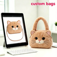 Sac à main en peluche en forme de cœur d'ours rose personnalisé, doux, moelleux, mignon, mini sac fourre-tout pour femmes et filles, pour les courses quotidiennes, cadeau